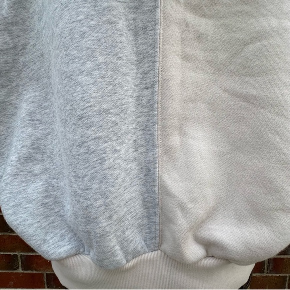 Abercrombie & Fitch Soft A&F Collection Colorblock Hoodie Sweater Crop Cozy Sz M - Picture 7 of 11